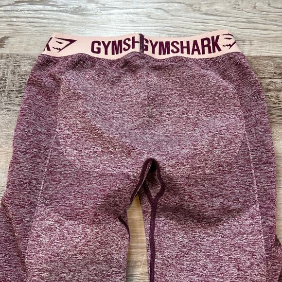 Gymshark Seamless Leggings Burgundy Pink Logo Waistband | Possibly Size S - Picture 6 of 6